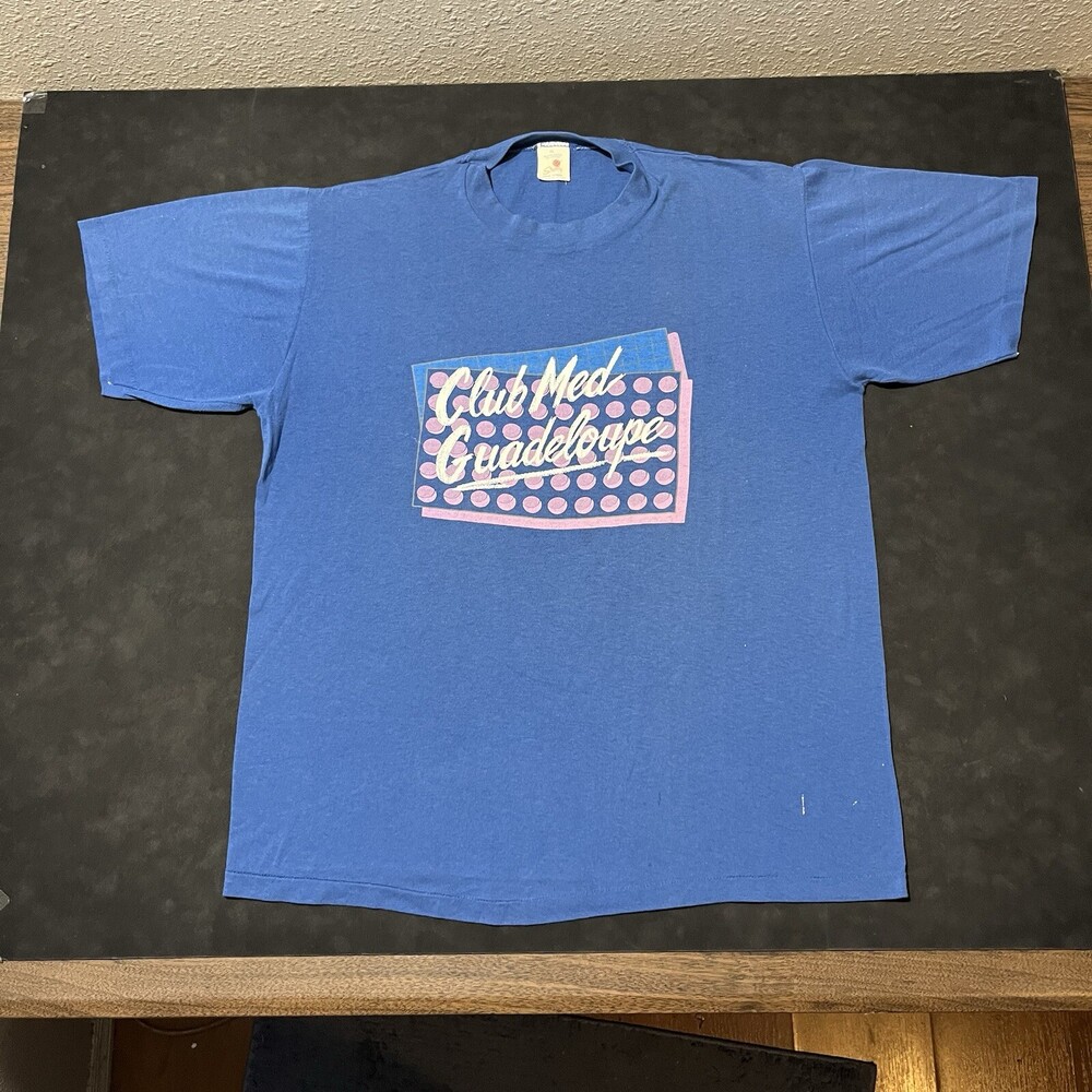Vintage 1970s YMCA Gym Club Med Single Stitch Tee Shirt Guadalupe Society